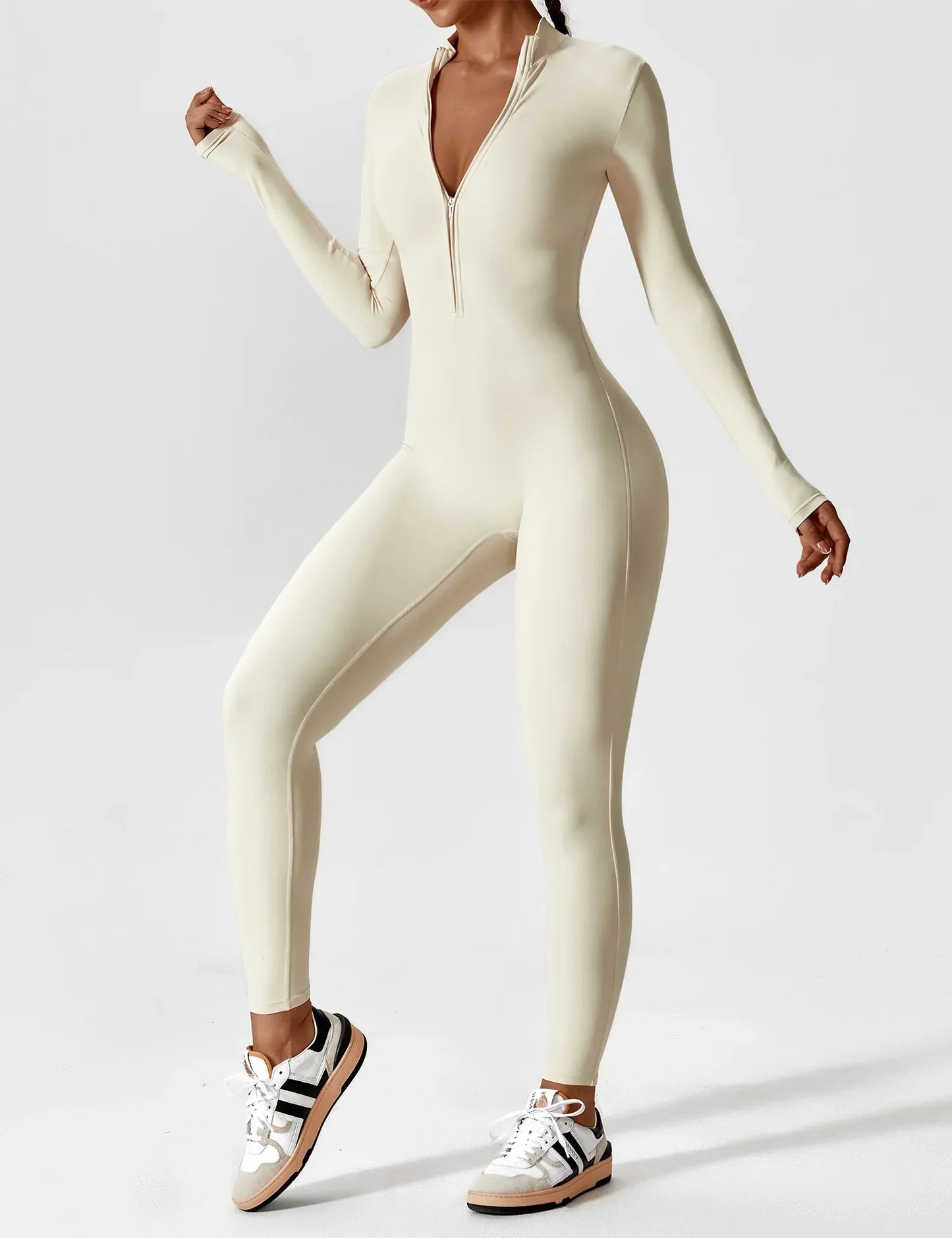 Effortless Edge Zip-Up Jumpsuit™