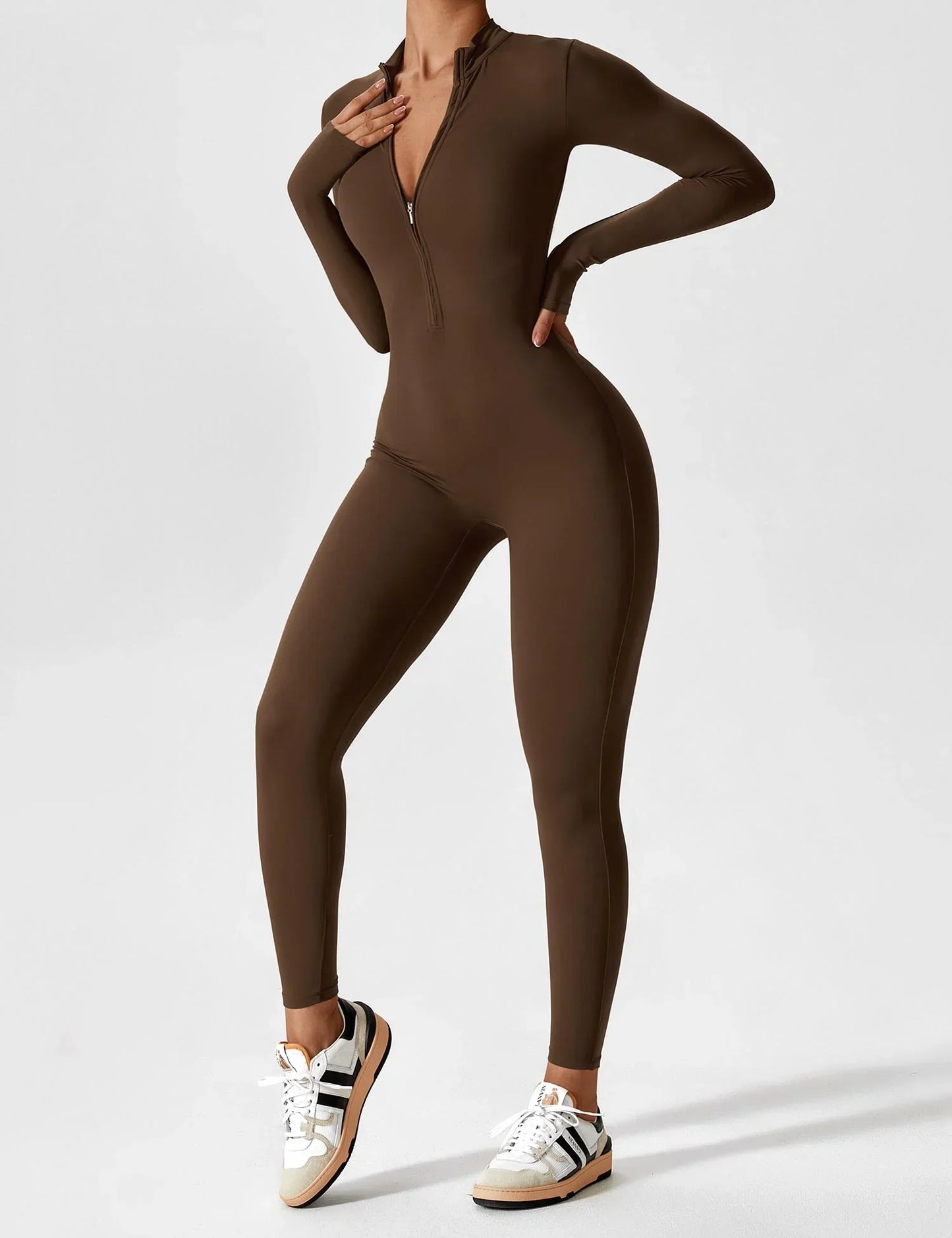 Effortless Edge Zip-Up Jumpsuit™