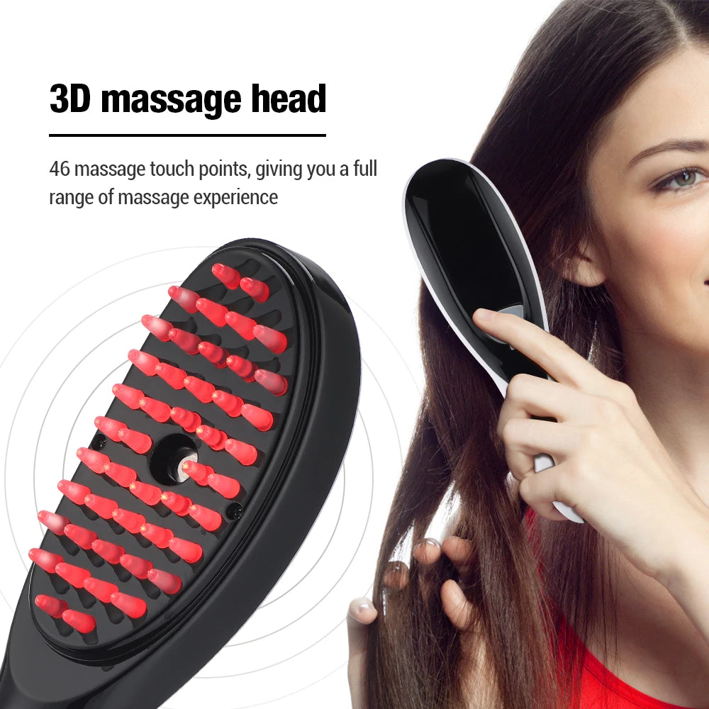 Luxe HairPro: Red & Blue Radiance Comb